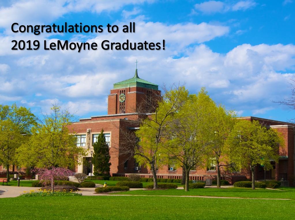 Congratulations to all 2019 Graduates!  🎓 You have earned it! 👩‍🎓👨‍🎓 #marriottsyracusedowntown #lemoynegraduation2019 #lemoynecollege