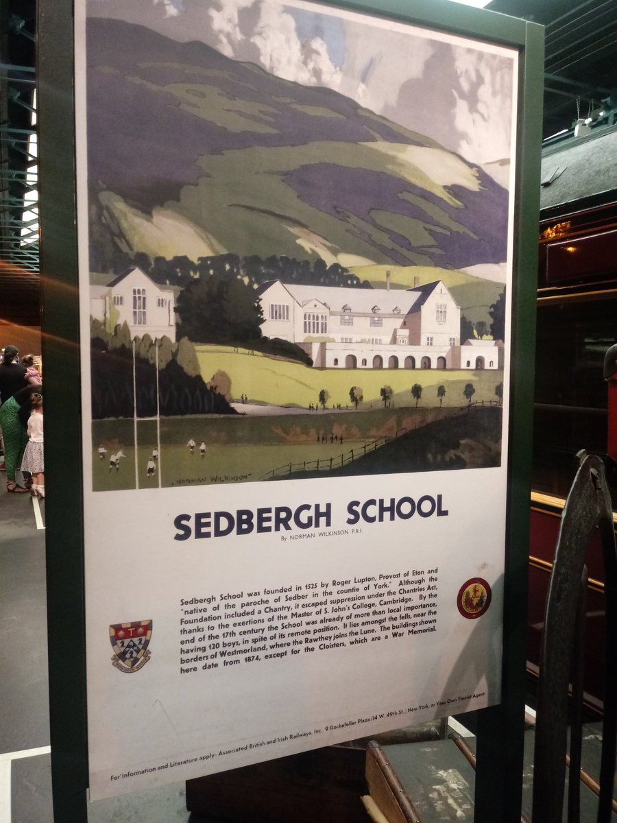 (pt2)....and there were some #brunel #rocks in the awesome open stores, and a poster for @SedberghSchool 👍😄 (#adamSedgwick was a pupil) #geology #railways #school