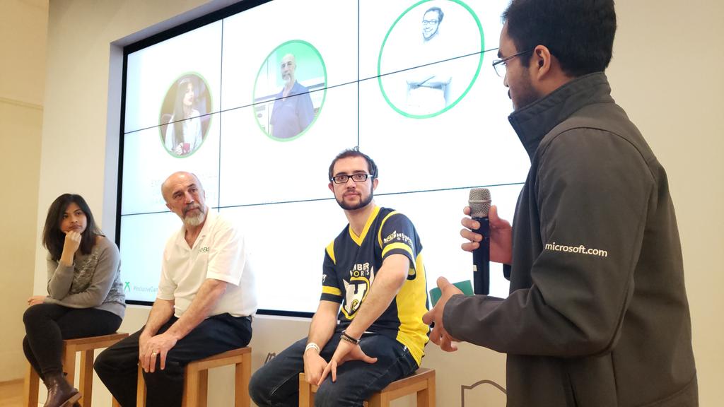 itsninastar's tweet image. The @MicrosoftStore Yorkdale #InclusiveGaming Party was AWESOME!

Special thank you to our guest speakers @GeoffreyLash &amp;amp; @emstahhh for sharing your insight on accessible gaming!

@microsoftcanada @XboxCanada @Minecraft #XboxAdaptiveController