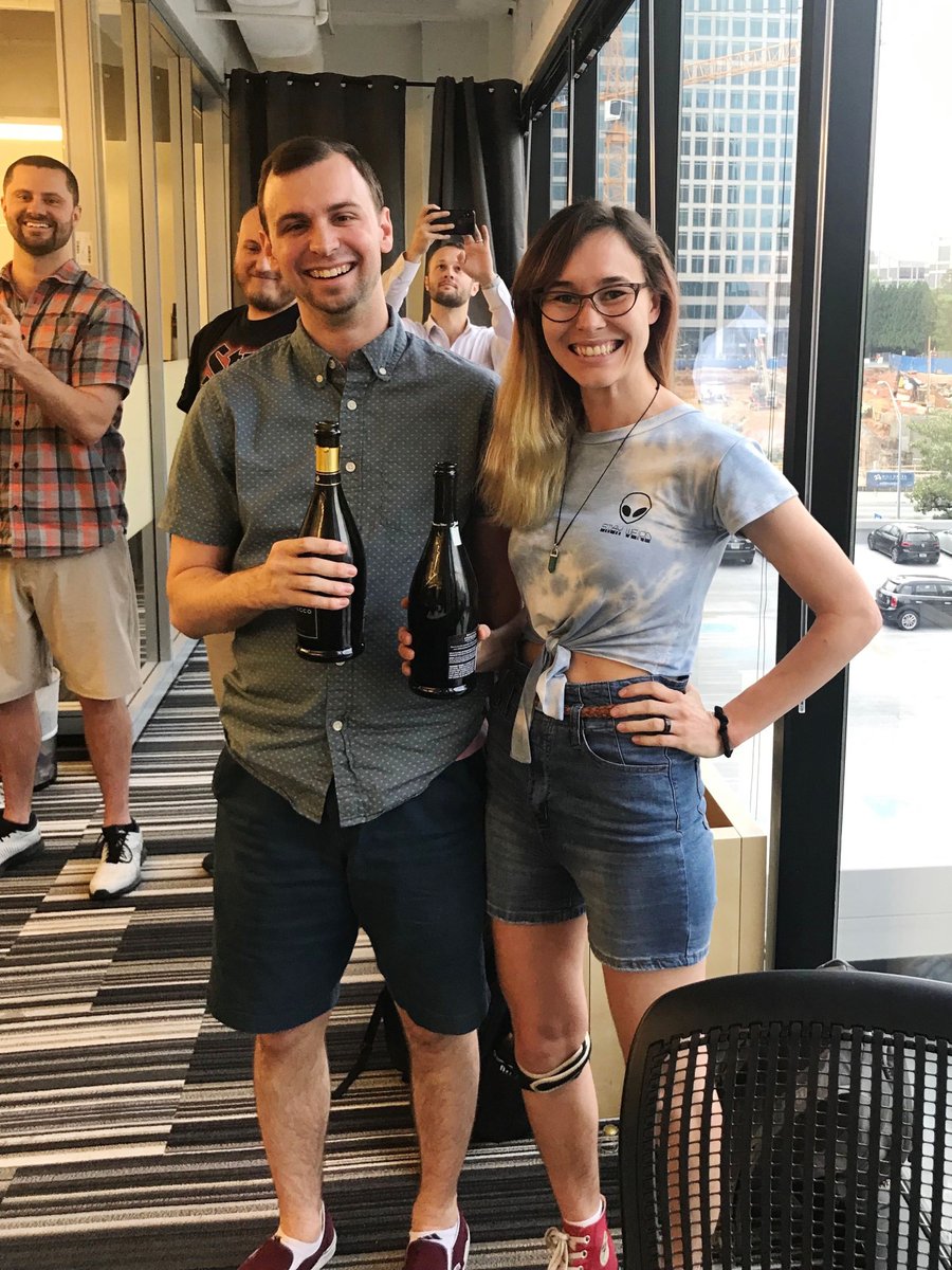 DgtlCrafts's tweet image. Sean and Lauren recently graduated from our Atlanta cohort and are killing it already—they were just hired @ChickfilA and @GetWare2go! Congratulations, y&apos;all. You&apos;ve made us proud! #learntocode #houstontech #atlantatech