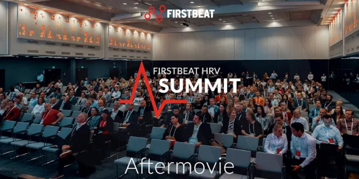 KasperJanssen's tweet photo. Enjoying the #AfterMovie #FirstbeatSummit @firstbeat What a great conference! Thanks for having me! #hrv #stress #recovery #sleep #resilience #performance https://t.co/u3bFg5dGvo https://t.co/KVDMGDns3i
