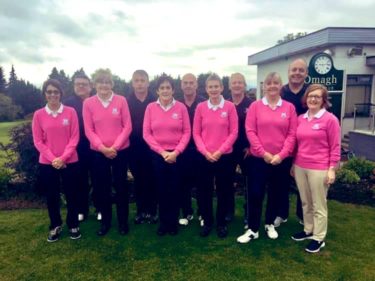 loughgallgc's tweet photo. Good luck to our Irish Mixed Team playing @omaghgolfclub today #lgc  #prettyinpink 💕 https://t.co/ZvRaavR8br