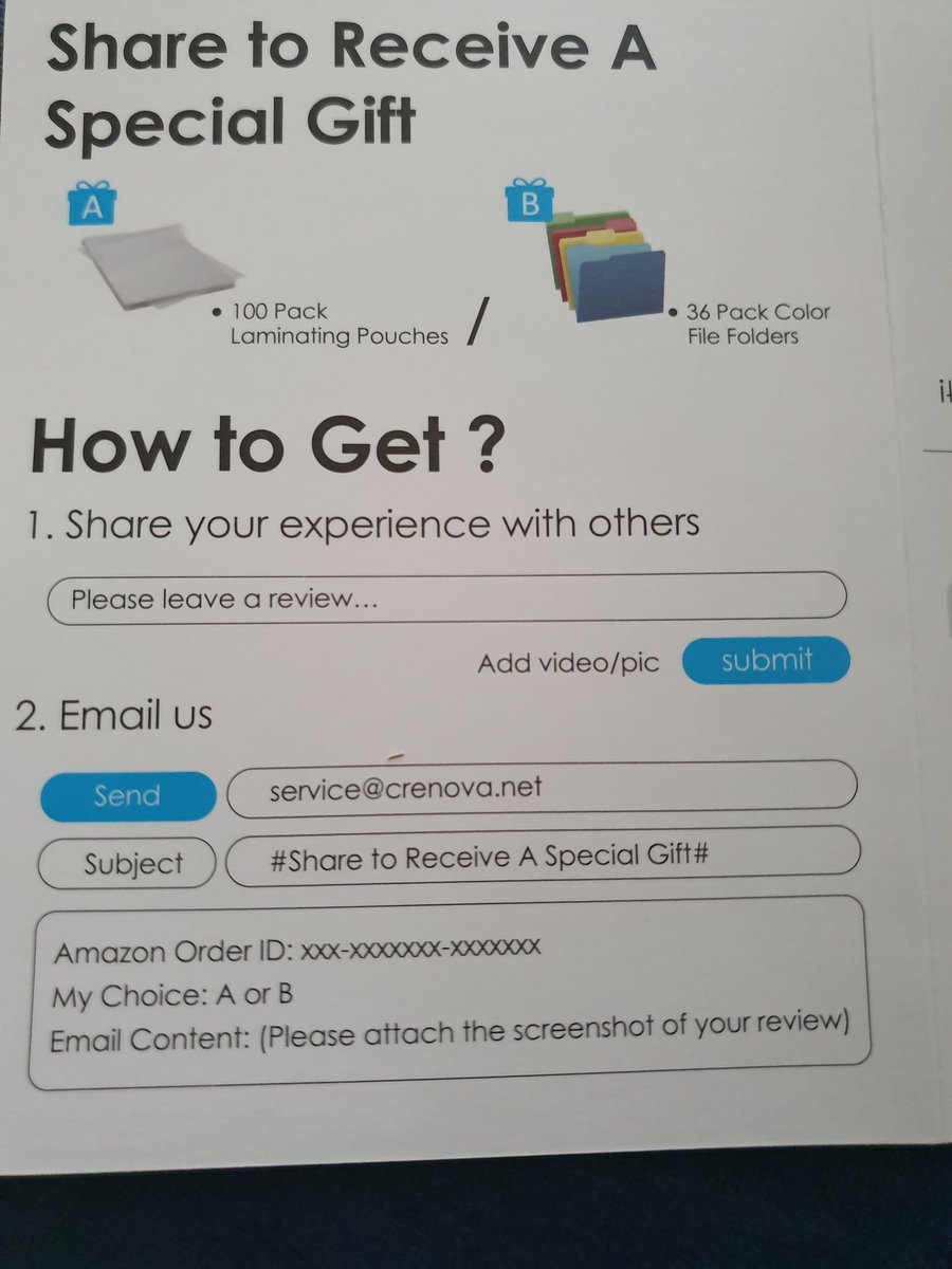 So ummm...this was a feedback leaflet included with my new laminator.... Anyone else see a problem here ? #headdesk #facepalm