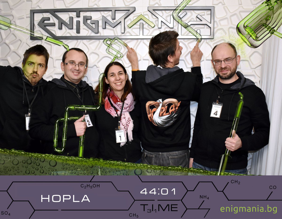 LeagueOfEscape's tweet photo. "Hopla" team participated in the first world championships of escape game in Sofia!
Here's a little sneak peek of their participation!
We're waiting for them for the 2nd Season!!!!
#HOPLA #Sofia #Bulgarie #Fun #Worldchampionship #EscapeRoomAcademy #EscapeGame #EscapeRoom #ERA https://t.co/nkXtjHSiFi
