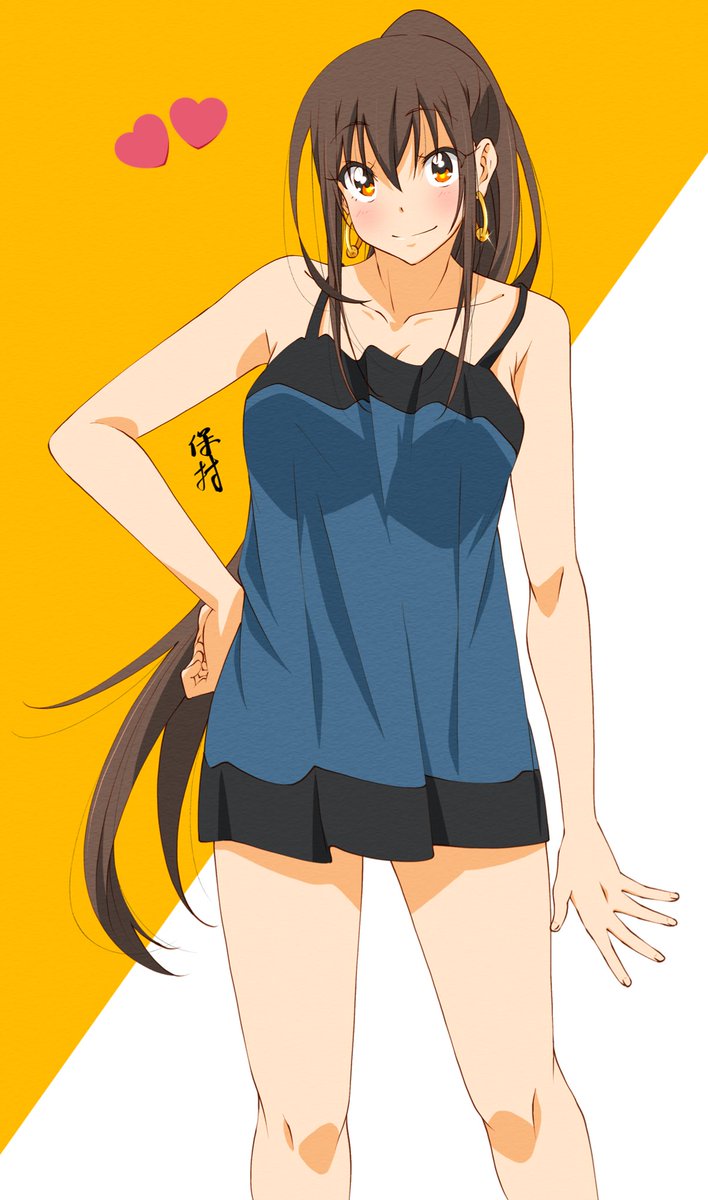 なんでもない子JK～ポニ子～ 青と黒のショートワンピ！ ホットパンツ