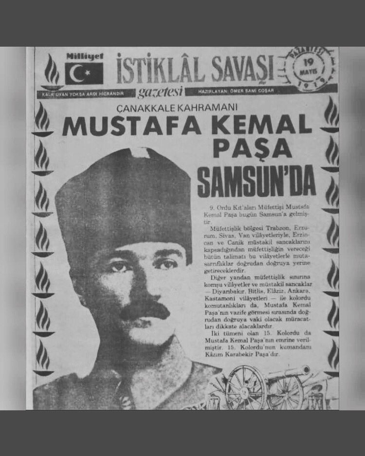 aritmal26's tweet photo. Güvertede bir sigara yakar, sigarasından birkaç nefes alır ve bakışlarını boğazı kaplayan çelik yığınlarının üzerinden ufka doğru çevirerek, hemen yanındaki Cevat Abbas Bey’in duyacağı şekilde, kendinden emin, “Endişelenme! Geldikleri gibi giderler!” #19MAYIS1919 https://t.co/ZsarOJ7uZQ