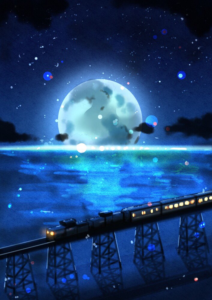 桜田千尋 7月日満月珈琲店画集発売 Ar Twitter 今夜は令和最初の満月だそうで 満月のイラスト まとめてみました
