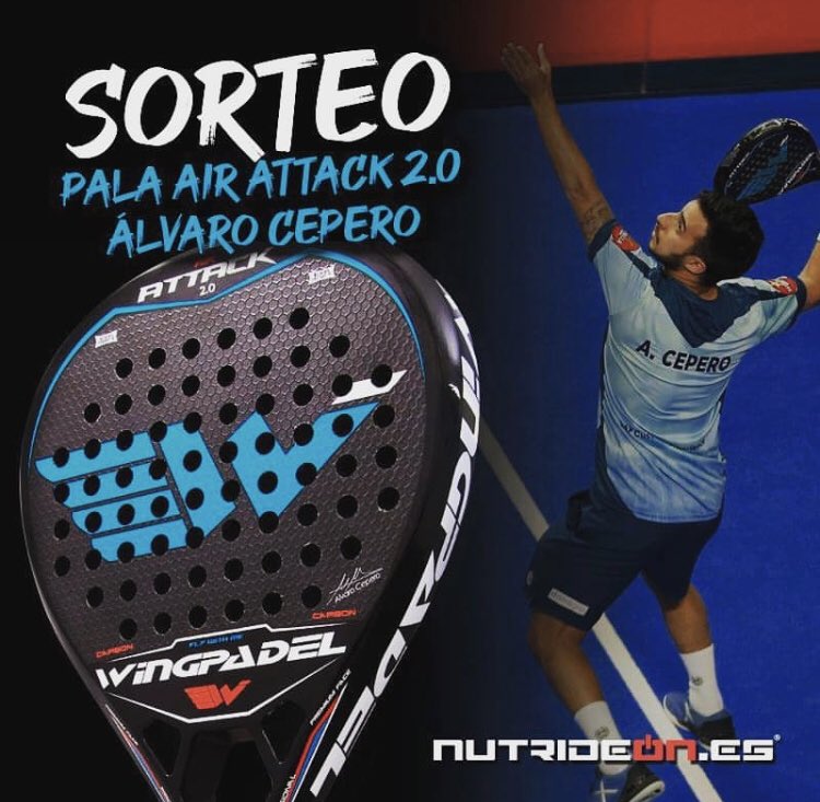 Nutrideon's tweet photo. ¿Quieres ganar esta Pala de Pádel Air Attack 2.0 firmada por @alvarocepero ?

Entra Aquí: ➡️ https://t.co/BhL4LA6v22

Suerteeeee. 🤞🏻😏

#sorteo #wpt #pádel https://t.co/7xJMEjrWCR