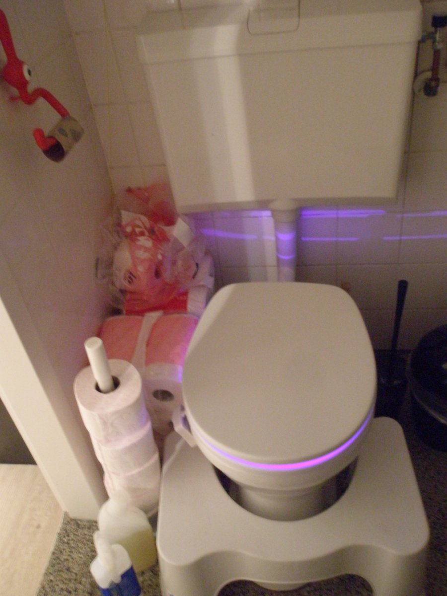 CrohnColitisNL's tweet photo. Stuntelen, rommelen, ploeteren &amp; overleven, terwijl je je nooit uitgeslapen voelt. Bij gekleurd wc-licht balanceren in leven(skunst) - Froukje #IBDlevenskunst #wereldIBDdag https://t.co/hjSvGNpAhU