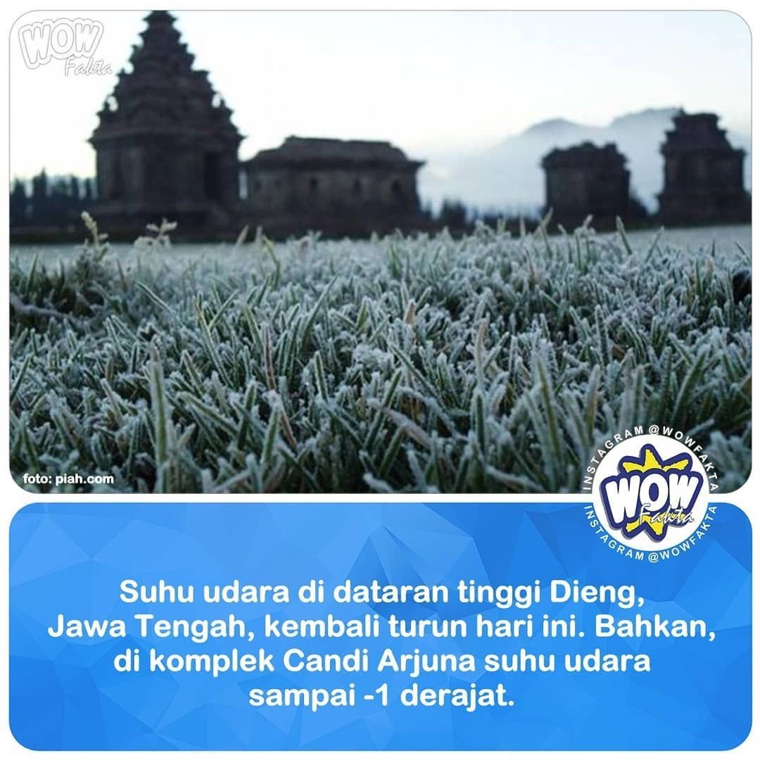 "Tadi sempat sampai minus satu derajat," ujar Kepala UPT Pengelolaan Obyek Wisata Banjarnegara, Aryadi Darwanto saat dihubungi detikcom, Sabtu (18/5/2019)....
.
.
https://www.instagram.com/p/BxmA7YPBY_A/
.
@WOWFAKTA
#wowfakta
#wowfaktaviral
#viral