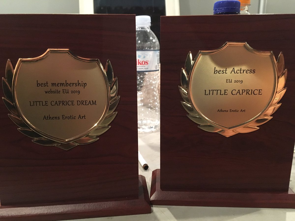 LITTLE CAPRICE DREAMS on Twitter: "So proud :-) we got 2 awards at the erotica  festival in Athens :-) best actress 2019 EU - @LittleCapriceTM and for our  production, best membership website
