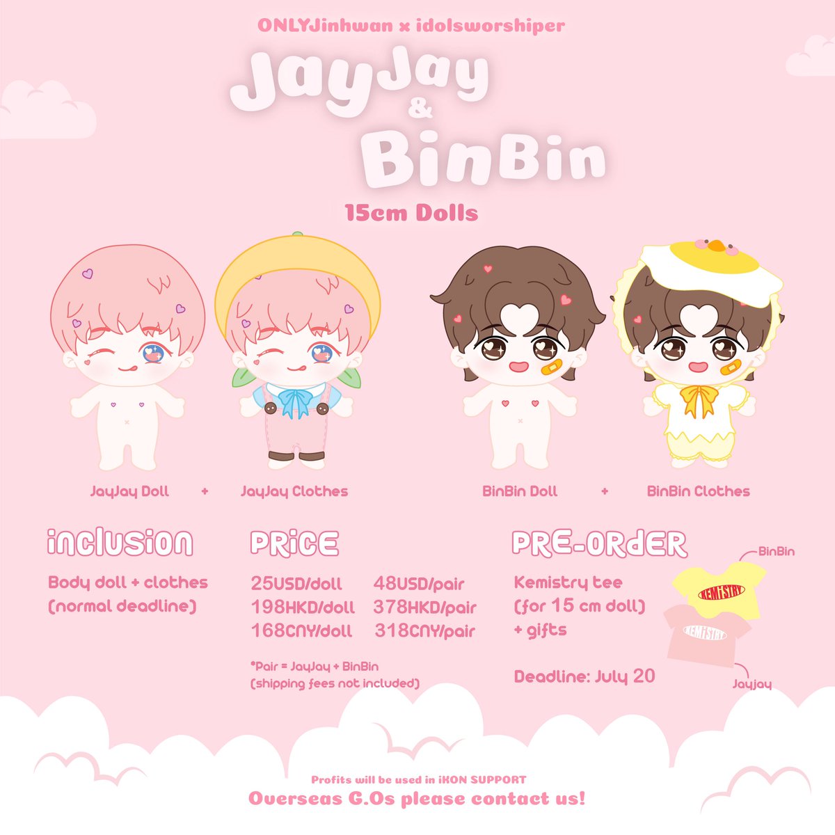THEiKONSHOPPH's tweet photo. [PH GO] JAYJAY &amp; BINBIN DOLLS by @BinBinJayJay1 @ONLYJinHwan_ @idolsworshiper 
1SET: PHP 1320 + EMS + LSF
2SETS: PHP 2530 + EMS + LSF
🎁 KEMiSTRY Tee + other gifts + freebies from us
⌛DOO/DOP: July 19, 2019 
📌 10 SLOTS TO PUSH THRU

DM us to order. #iKON #JINHWAN #HANBIN https://t.co/surF1bwMj2