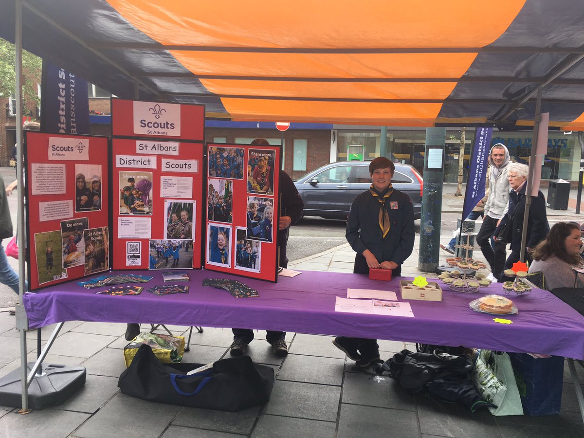 debbiewattsbee's tweet photo. #sustfest19 #stalbansscouts #ej2020. Lucy is selling cakes to raise funds for her European Jamboree trip to Poland next year with Scouts. At Sustainable St Albans Festival. https://t.co/7Gio4Nq47V
