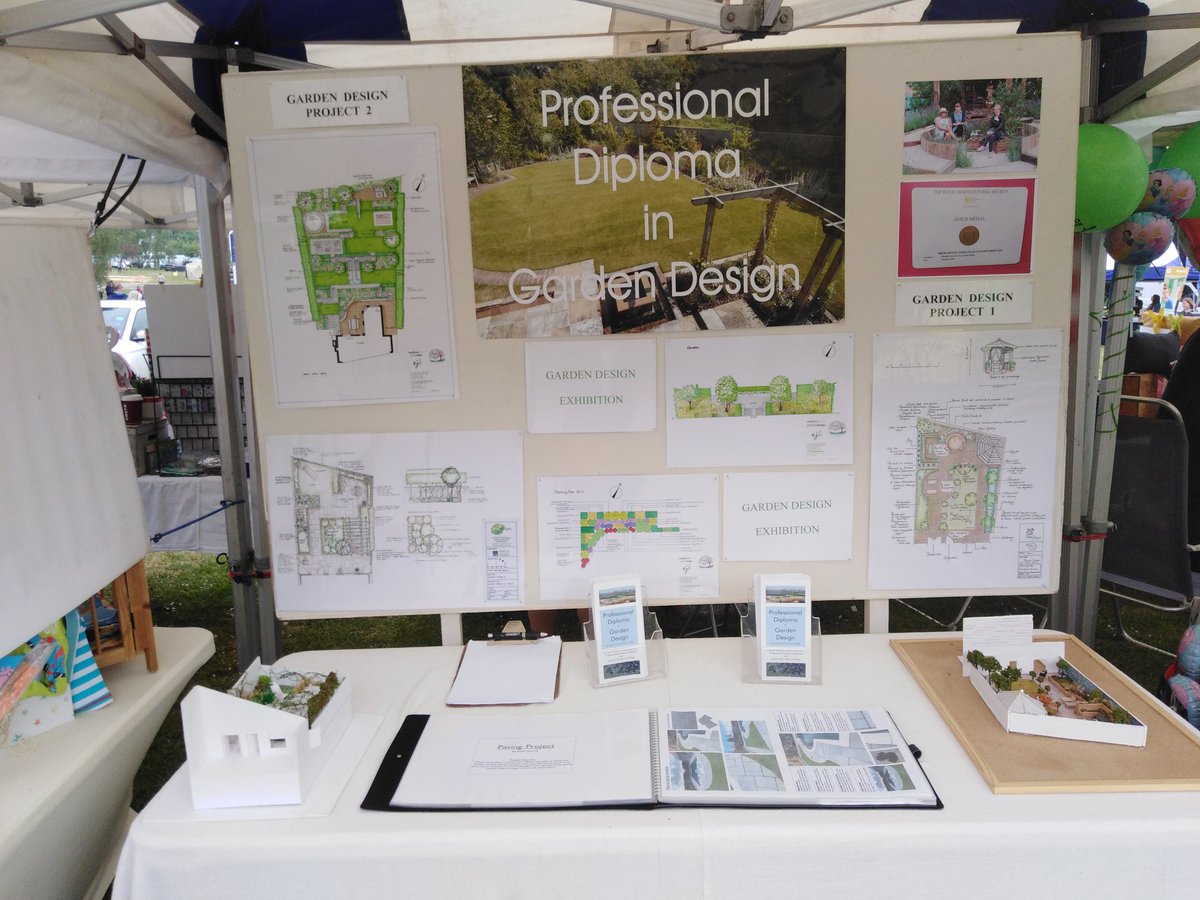 At Brinsbury college today exhibiting this year's students work on the Professional Diploma course. Busy and good weather so hoping for interest.