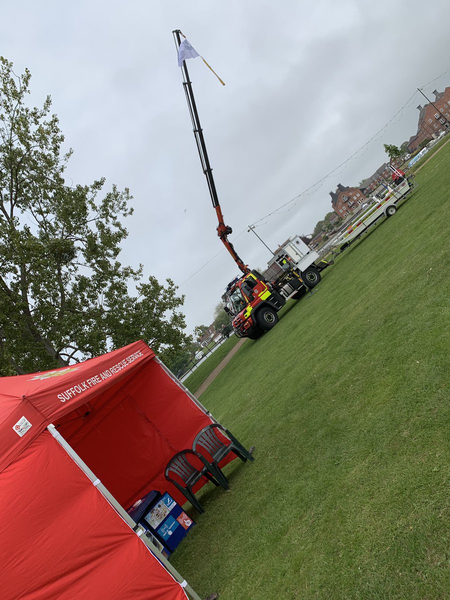 Sporting the RYA push the boat out flag at the try sailing Open Day <a href="/SuffolkFire/">Suffolk Fire & Rescue Service</a> <a href="/RYAEast/">RYA East</a> <a href="/wobyc/">WOBYC</a> #pushtheboatout #trysailing #supportingthecommunity #whitewatch #prevention #floodboat #unimog #swiftwaterrescue #lowestoft #respectthewater #notjustfires