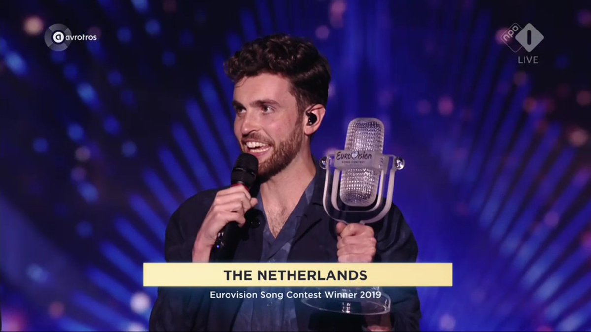 Trotse #Nederlander #Eurovision 2019. Wat een feest wat een #prestatie 👌🎤🎵lang leve de #Muziek gefeliciteerd #Duncan en bedankt 😇