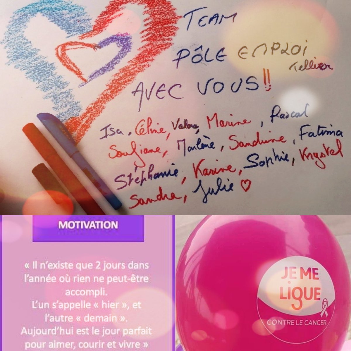 spouillaude's tweet photo. #RelaisPourLaVie #AvecPoleEmploi 
🙏🙏Je suis très fière de vous 🔝
Très beau challenge pour le Relais Amiénois 👟💗
🙏🙏A l'ensemble des collaborateurs Pôle Emploi HDF 👟🚶‍♂️👟🏃‍♂️🚶‍♀️🏃‍♀️
➡️ Solidarité💪 @poleemploi_HDF @laliguecancer https://t.co/U5AYlLQgln