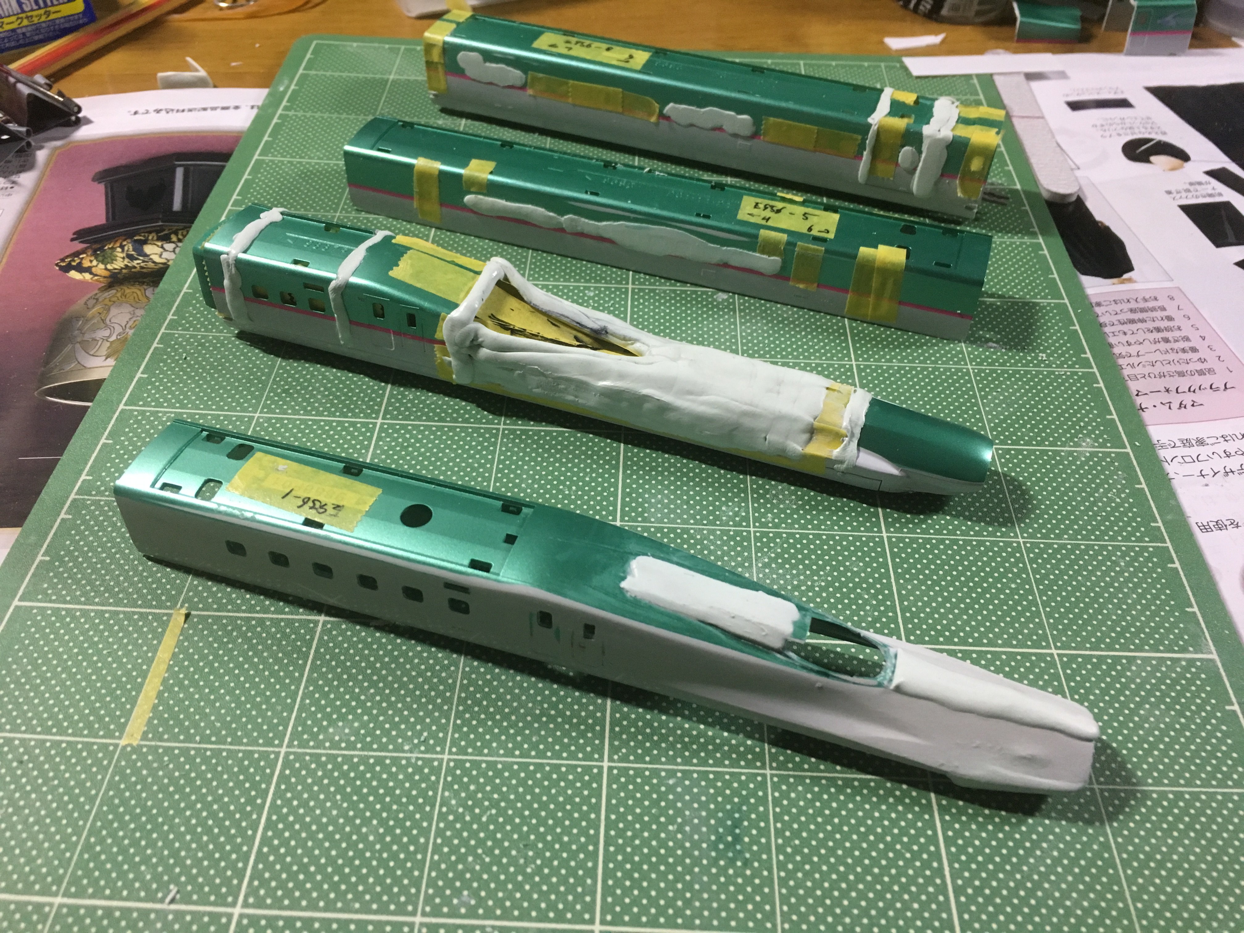 Nゲージ】3Dプリンタで東北新幹線E956 ALFAｰXをつくる③【完成編