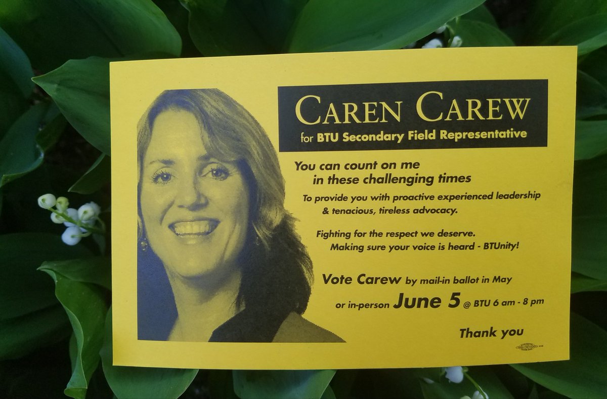 caren4btunity's tweet image. To all of my #BTUProud colleagues▪It's been my honor to be your advocate &amp;amp; I'd appreciate your consideration &amp;amp; vote
