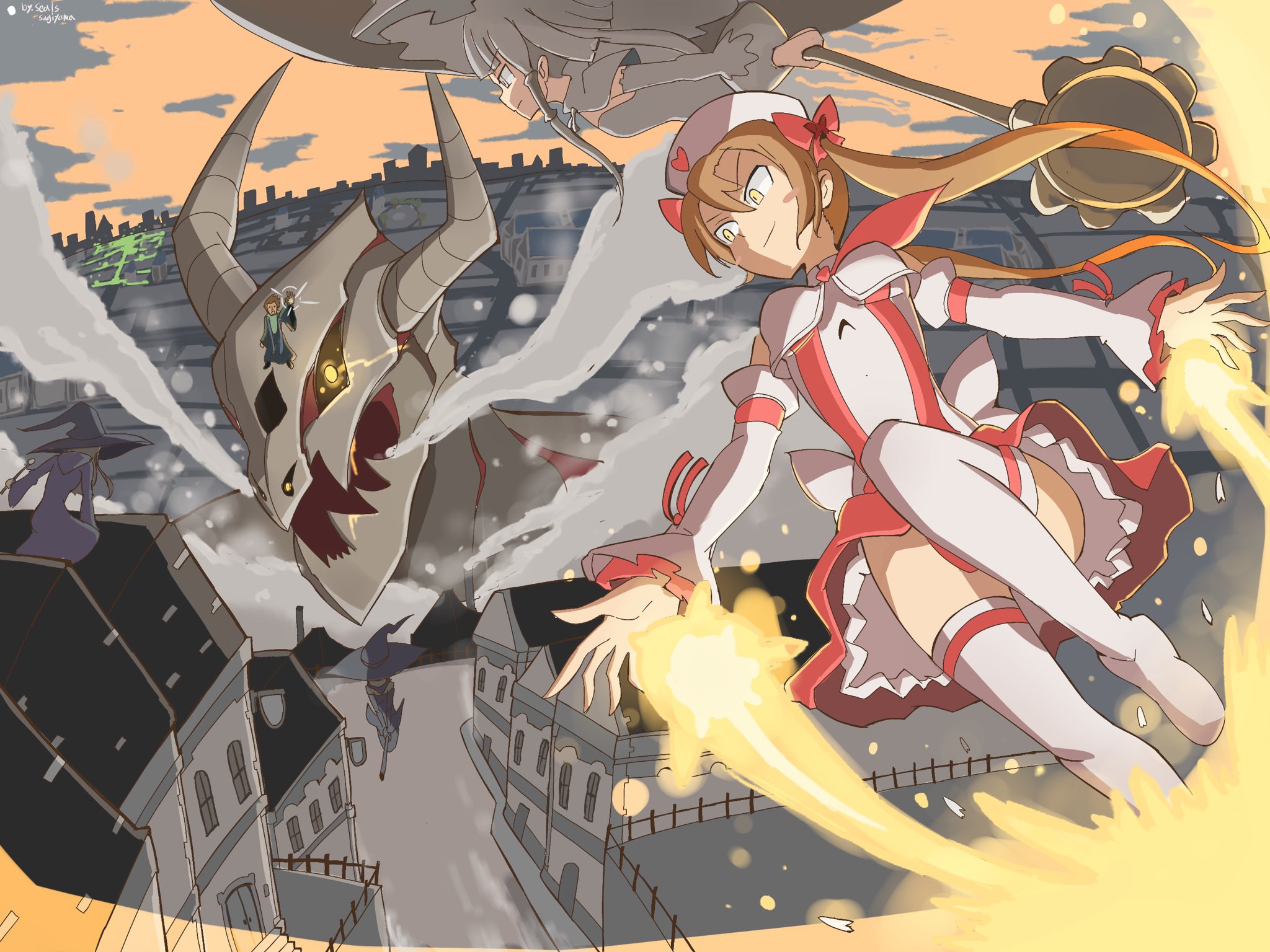 すぎやまさま 絵描き垢 焔の魔女とニケ教 イラスト 魔女と百騎兵 T Co Xsazp2je6d Twitter