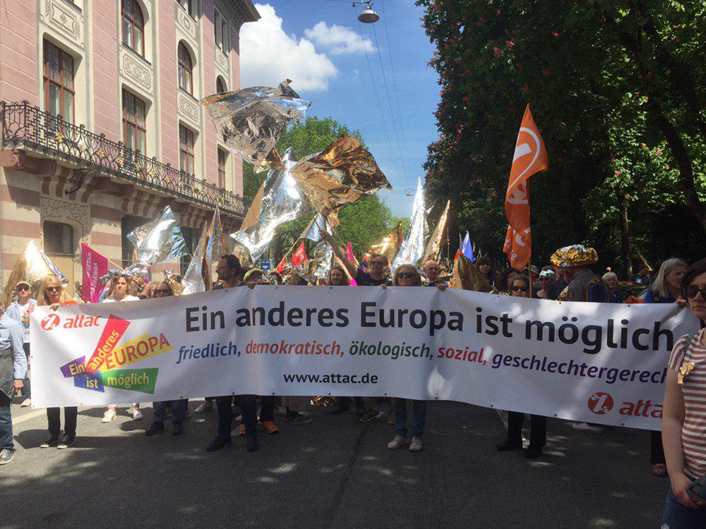 Und los geht's in #München! Wir sind viele, wir sind laut! Für ein solidarisches Europa! #1EuropaFuerAlle #DeineStimmeGegenNationalismus #19May