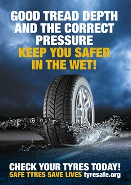 NWmwaypolice's tweet photo. There is no component in your car that’s as likely to contribute to a crash as your tyres. From an average of 14 deaths each year, tyres were a contributory factor in the crash that killed the people involved. #regularchecks https://t.co/0WYol90FAL