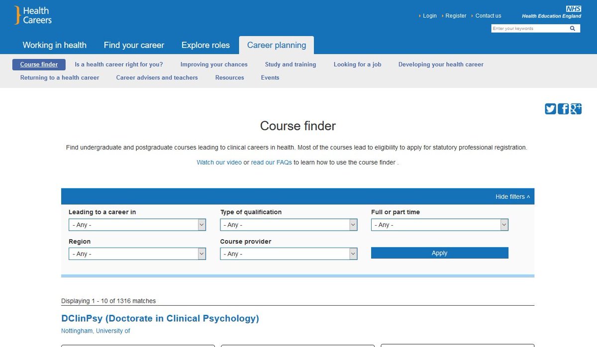 NHS Health Careers tweet media