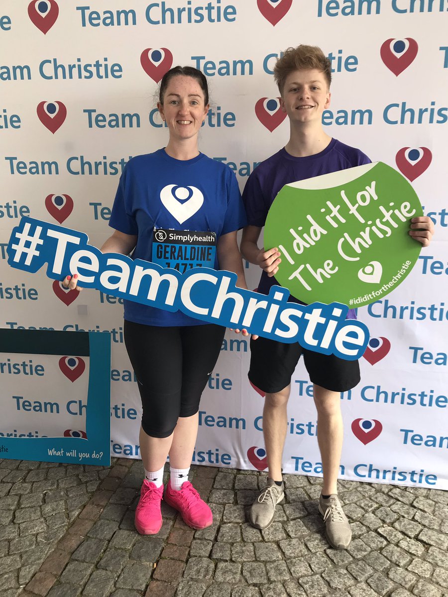 GezTreks's tweet photo. #GreatManchesterRun @anthonyy_barlow @RebuildRob @GezTreks we run for The Christie x 💙❤️💙£430 raised between me and @anthonyy_barlow  x https://t.co/lRkdVkqtD9