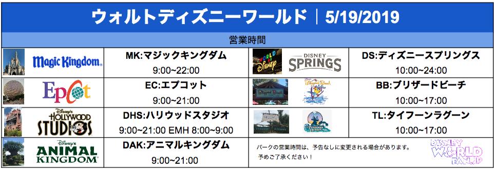 ディズニーワールドファン Jp 本日の ウォルトディズニーワールド営業時間 ウォルトディズニーワールド Wdw フロリダディズニー