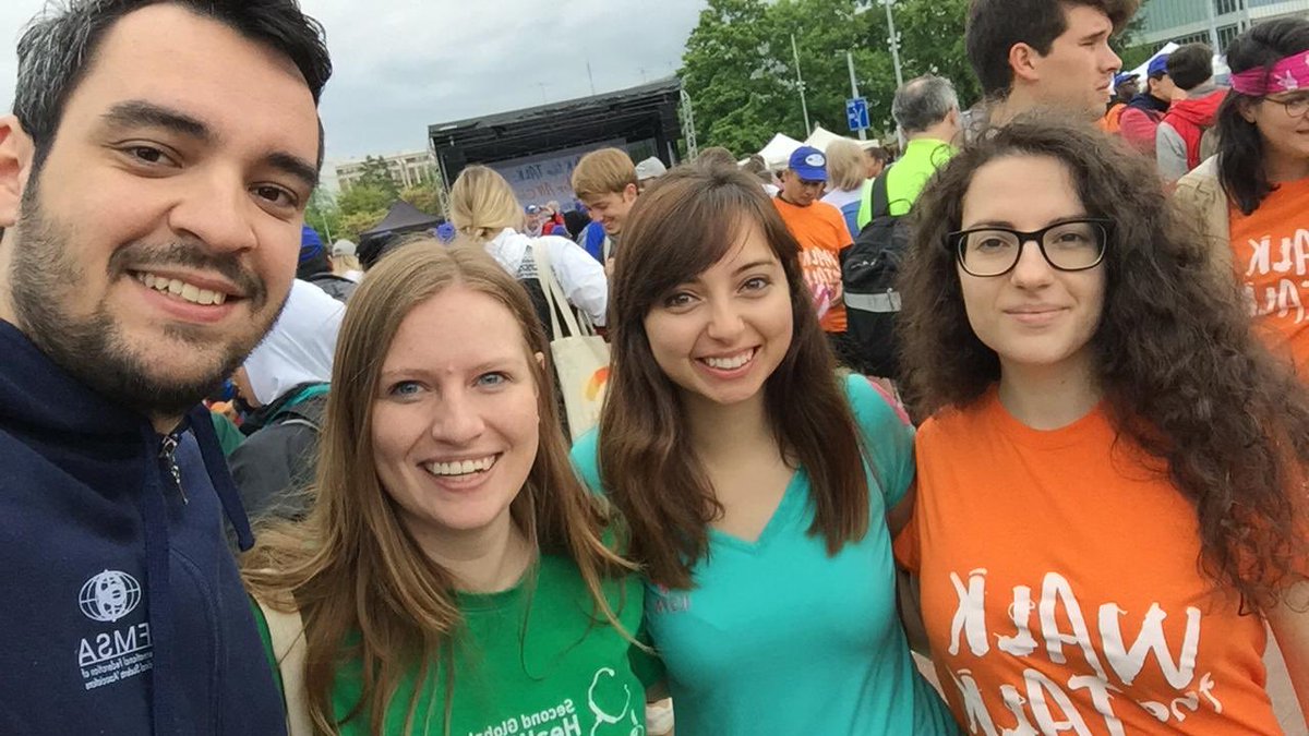 BatoolWahdani's tweet photo. Amazing warm up before WHA in #WalktheTalk. Beside physcial health, Youth as well walked today for the planet! Lots of positive energy to kick off a great start for the #WHA72 week! #youthwalk #youthtalk #Walk4ThePlanet #preWHA72 @IFMSA https://t.co/AoQ0RXaT53