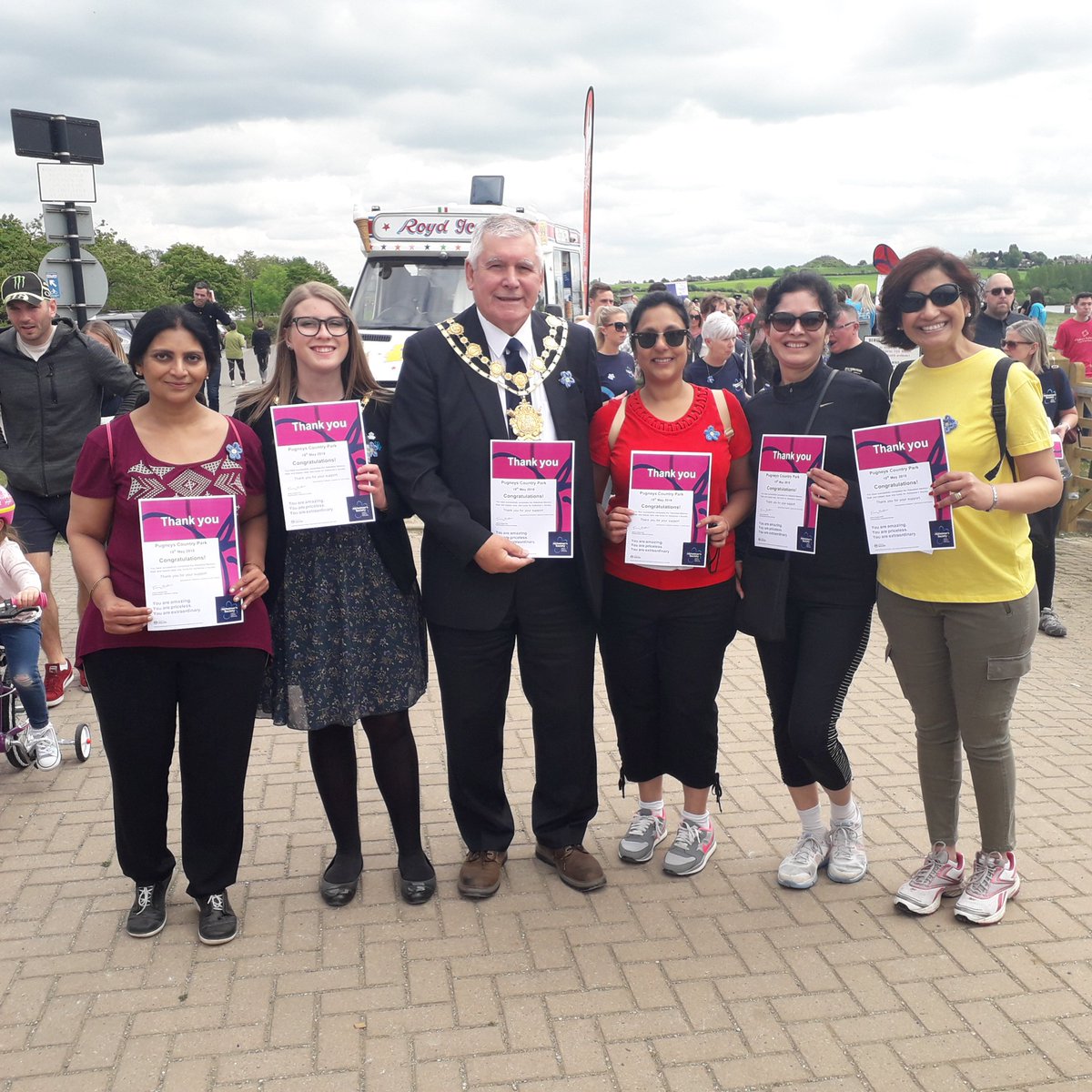 WakefieldMayor's tweet image. Mayor and Mayoress started and completed(!) the Memory Walk for @alzheimerssoc today at Pugneys Park.