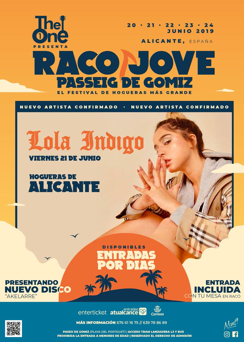 Nos vemos en las Hogueras de Alicante🔥 <a href="/lolaindigomusic/">Lola Indigo</a> #Askelarre