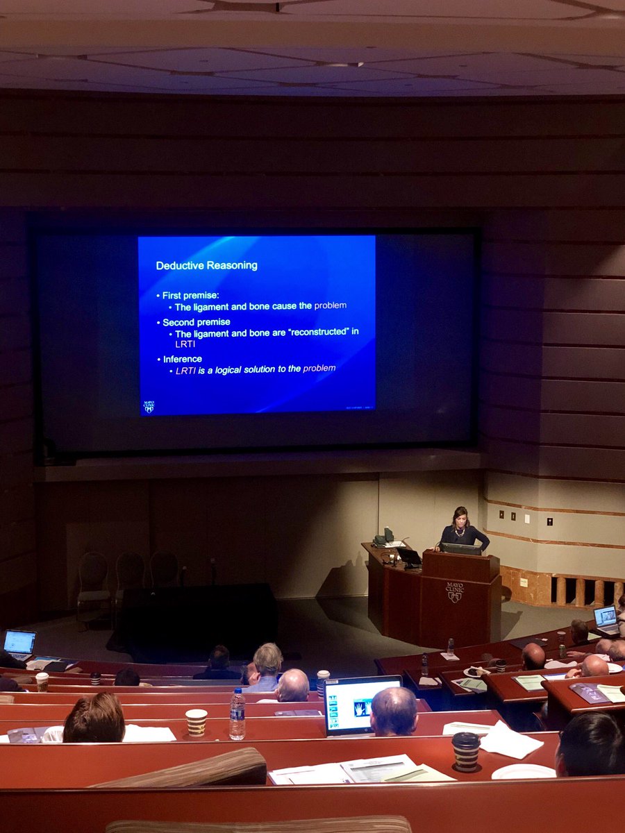 Why do most surgeons do LRTI when it’s not superior to simpler techniques? Great talk by <a href="/shelley_noland/">Shelley S. Noland, M.D.</a> at the Mayo Wrist Course. “We’re not robots” 🤖 #HandSurgery <a href="/mayoclinichand/">@MayoClinicHand</a>