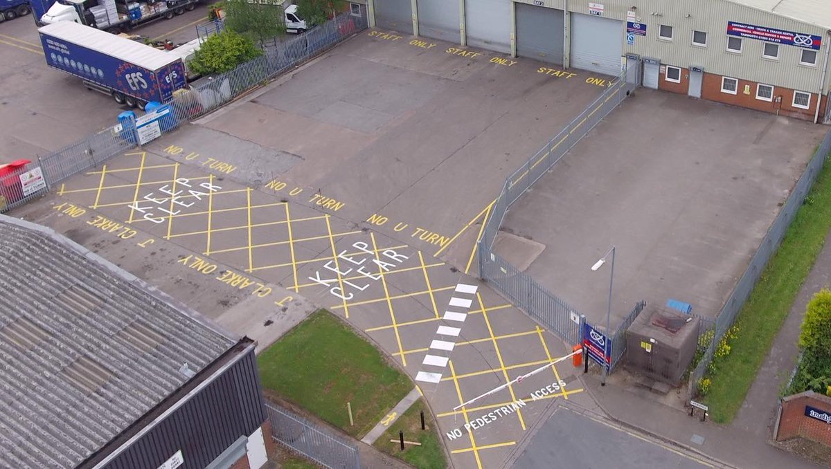 JCH HQ looking good with its fresh yard paint