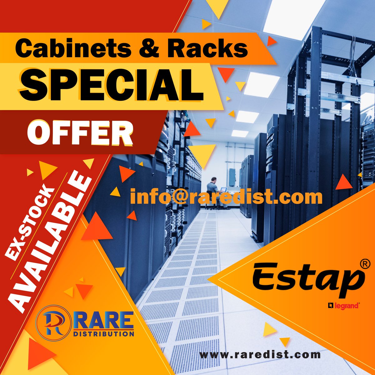 RareDist's tweet photo. #RamadanSpecialOffer #UniversalLine #theircablingsystems #Estap #servers
#estap #Accessories #Cabinets #ServerCabinets #routers #patchpanels #switches #Networking #FreeStanding #legrand @Estap_news @LegrandUK @Legrand @Legrand_CAC @Legrand_IN @LegrandUK https://t.co/c7UF95boix