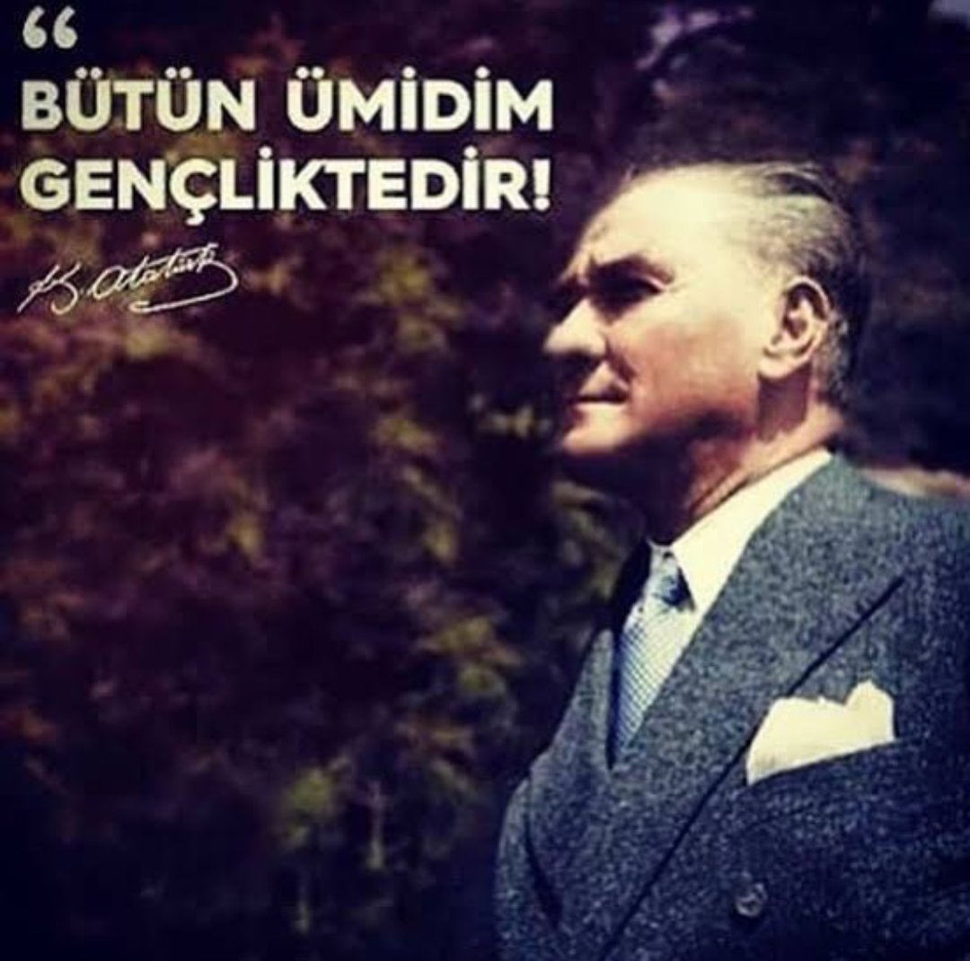 "Bütün ümidim gençliktedir!" Mustafa Kemal Atatürk #19MAYIS1919 #19Mayıs #100YıldırGenç