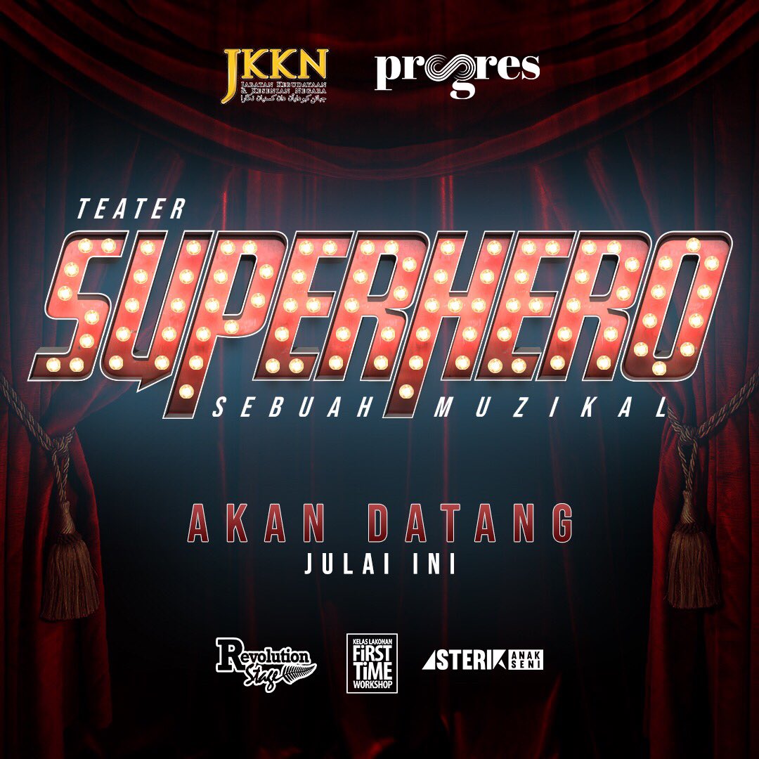 HANYA PERLU PERCAYA!

Julai 2019 ini, temui Superhero anda dalam sebuah naskah muzikal karya Khairunazwan Rodzy!

Sebarang info lanjut:
@asterikanakseni 
@revolutionstage

Stay tuned for more updates! 🍗

#HanyaPerluPercaya
#SuperheroSebuahMuzikal