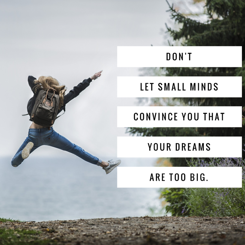 Be completely aware of the nay-sayers... but ignore them! It's hard to watch you go for it when they've spent their entire life making excuses about why they can't! #inspired #dreambigdobig #neverstop