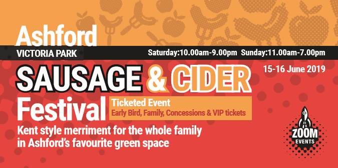 Only 4 weeks to go until the Ashford Sausage &amp; Cider Festival - 15th &amp; 16th June 2019 in Victoria Park! Tickets are available on our website here bit.ly/ashfordsausage…

@visitashtent @love_ashford <a href="/RadioAshford/">Radio Ashford</a> <a href="/kmfmnews/">kmfm news</a>