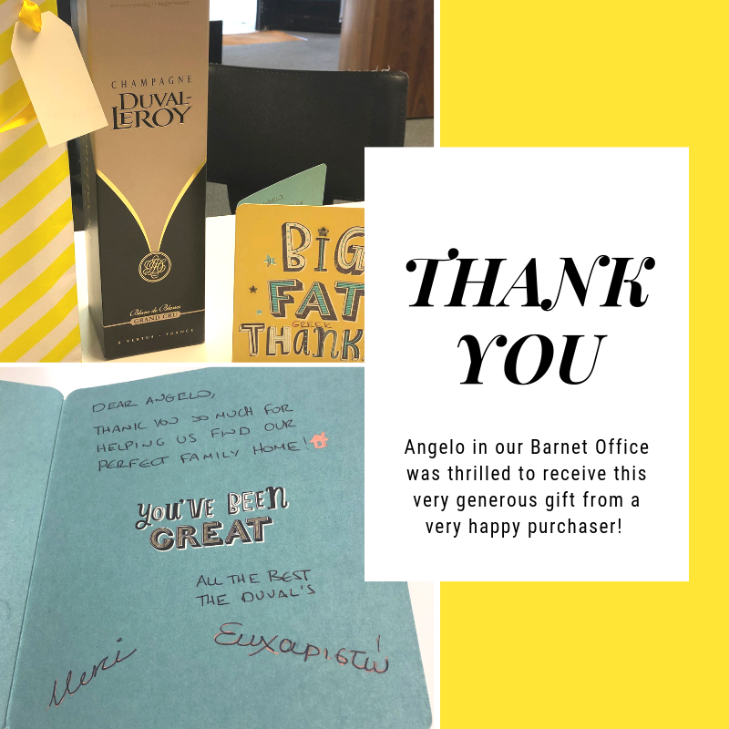 Statonsllp's tweet photo. "Thank you so much for helping us find our perfect family home" - Such kind words and generous gift for Angelo in our barnet Office from one of our lovely purchasers https://t.co/Y4Tml5SoqF #happycustomer #barnetteam #hardwork #statonsproperty #statonshome #familyhome https://t.co/FYWBrWFlom