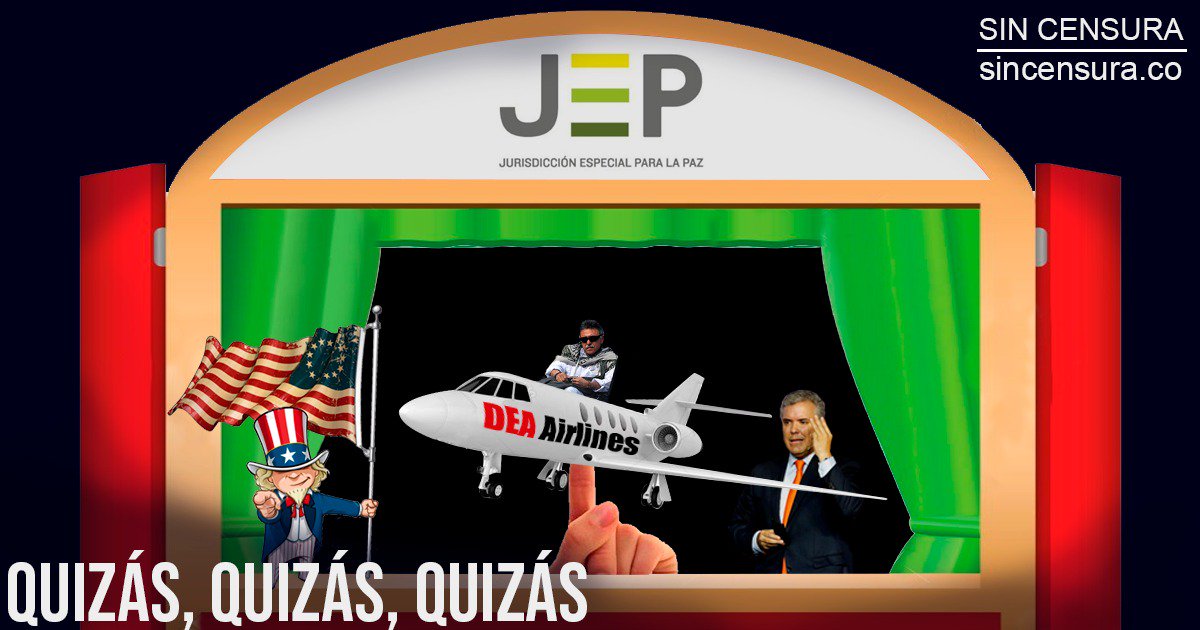 DELAESPRIELLAE's tweet image. ¿Están de acuerdo? #QuizásQuizásQuizás
La JEP es una cloaca que trata de ocultar los excrementos de la guerrilla. Esos togados de pacotilla han obstruido de manera descarada la justicia norteamericana y han prostituido la nuestra.

Lean #SinCensura
bit.ly/2Q8gYvI