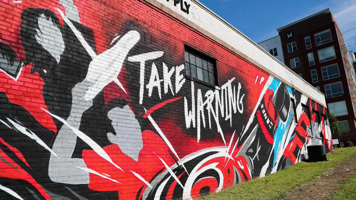 Canes's tweet photo. Left our mark on the City of Oaks 

#TakeWarning https://t.co/JGwHjH3DmV