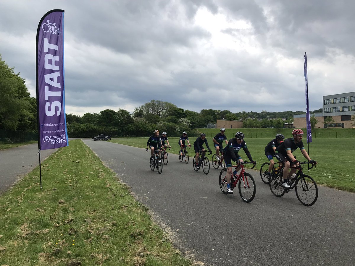 RideforEric's tweet photo. Squad goals right here 🙌. Well done for finishing the 100k, as a team #Cycling #RideforEric https://t.co/QCPws5Faon