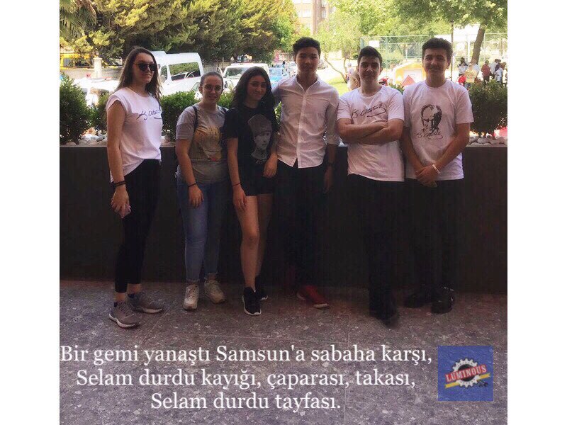 Luminousteamm's tweet photo. 19 Mayıs Atatürk’ü anma, gençlik ve spor bayramımız kutlu olsun. #19MAYIS2019 #19MAYIS #19thMay2019 #19mayısgenclikvesporbayramı #19MayısKutluOlsun #luminousteam #teamluminous #team306 https://t.co/QmnGuNHGEy