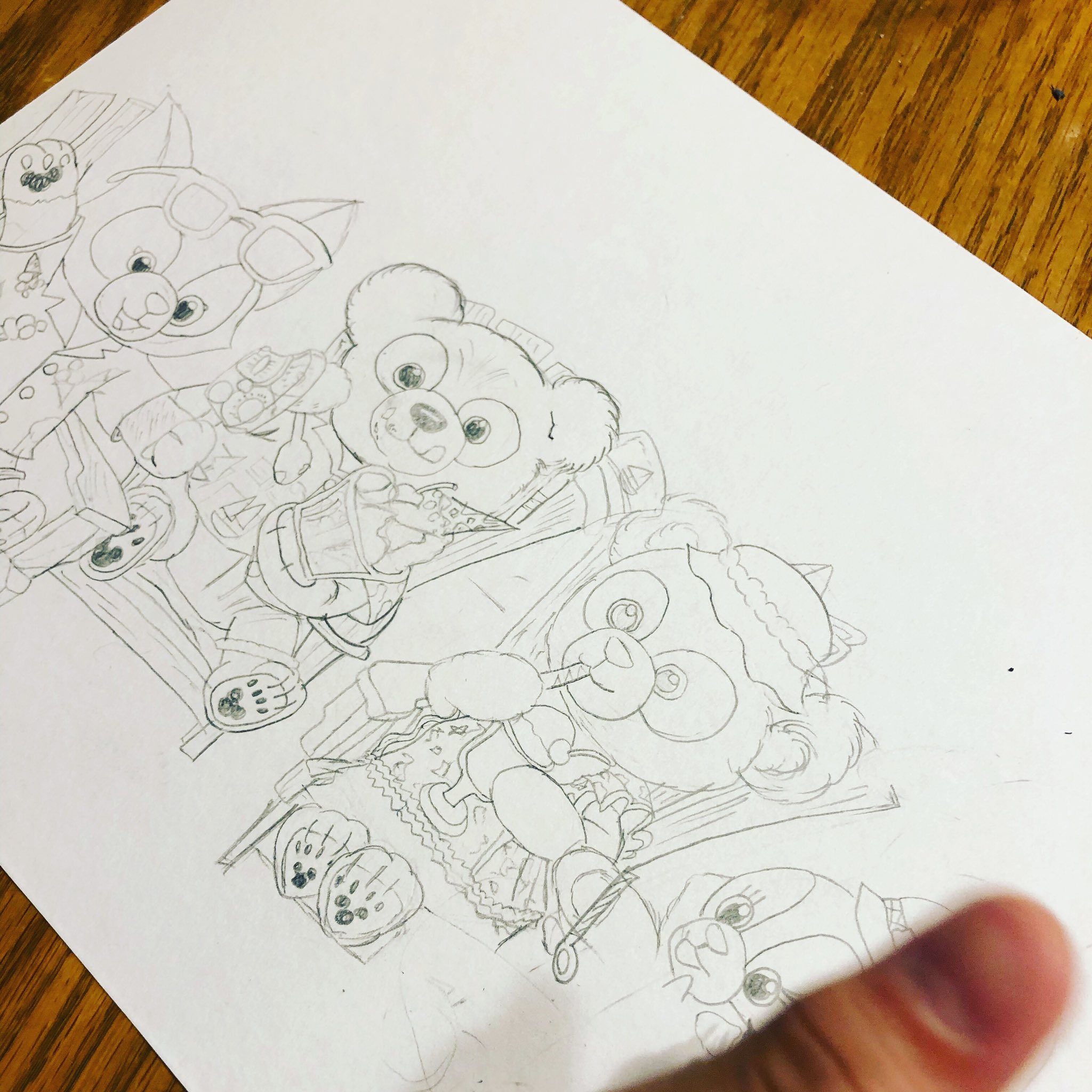 おかちん 完成は 近いようです 岡田篤哉 模写 ダッフィーフレンズ ダッフィ お絵かき ディズニー好き T Co Y4jogzmd7k Twitter