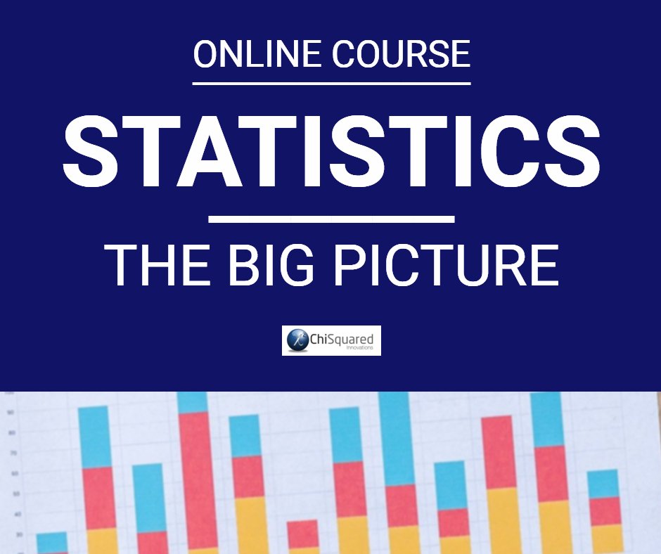 chi2innovations's tweet image. Check out this #statisticscourse : #Statistics - The Big Picture -  All the little nooks and crannies of the statistics universe in one place. Enrol NOW! 
bit.ly/2VCmi0p