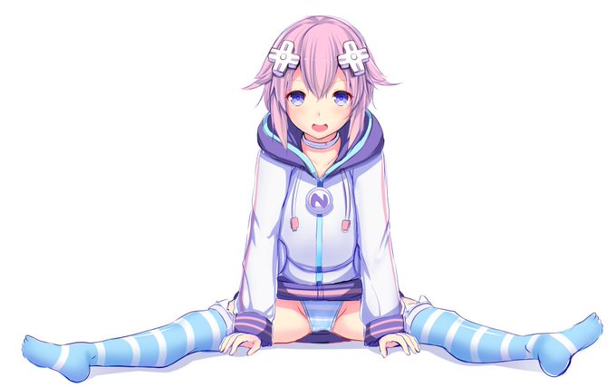 ドヤ顔で開脚を披露するねぷねぷ落書き。 