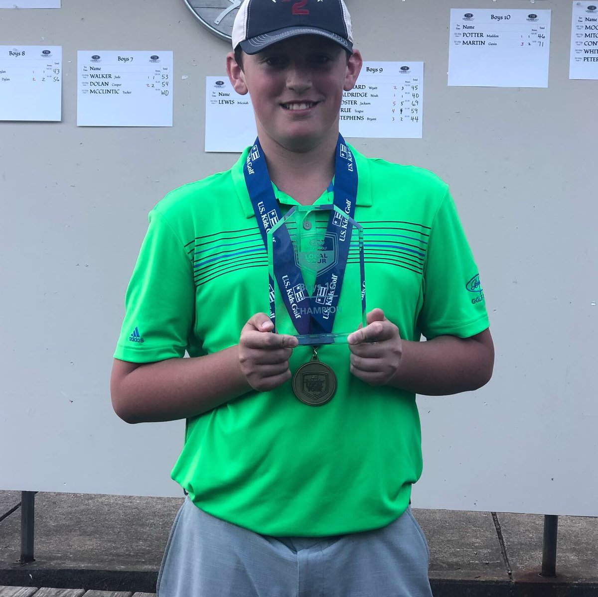 US Kids tour champion for the third consecutive year. Looking forward to world championship at Pinehurst!