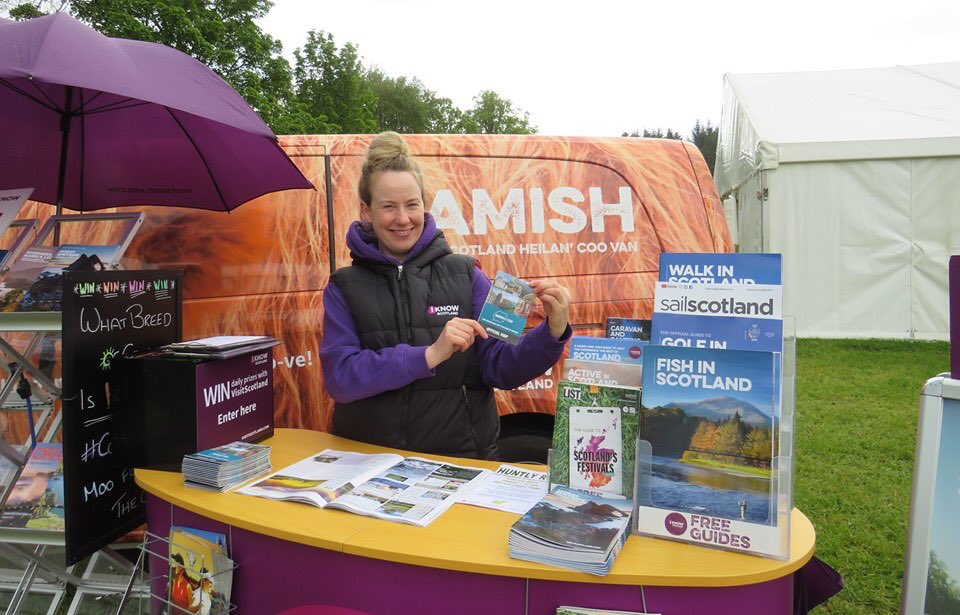 NorthEast250's tweet photo. Get yourself down the @GordonCastle for the 2019 Highland Games.
@VisitScotland’s Highland Coo van is ther and are proud to be displaying copies of the NE250 map.
#NE250 #GordonCastle #HighlandGames #VisitScotland #Scotland #NorthEast250 #ScotlandIsNow #MoraySpeyside https://t.co/kykYkyLv47