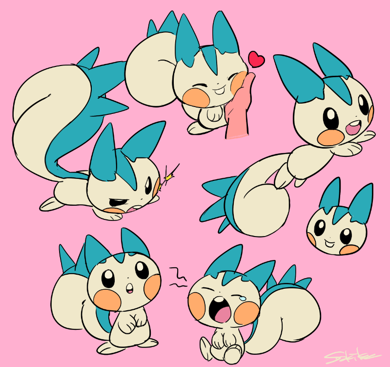 パチリス「こないだのポケモン相棒投票でパチリス選んでいただいたのでラクガキ…⚡️ 」|Sakiko🐌のイラスト